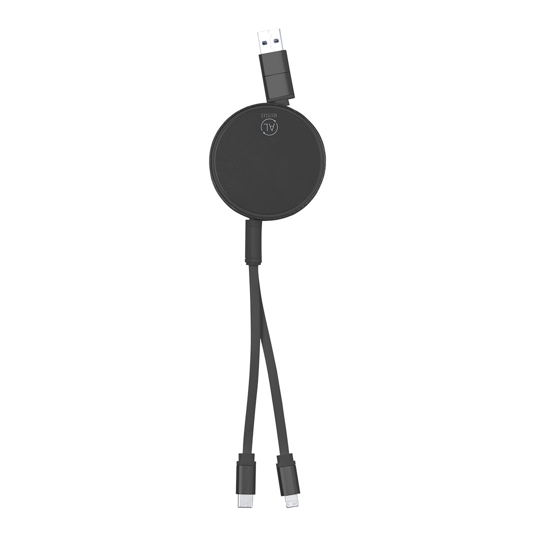 Cable Cargador y Sincronizador Extensible de Aluminio Reciclado - Clewi