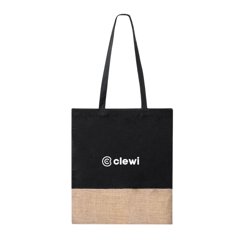 Bolsa de Asas en Algodón y Yute - Clewi