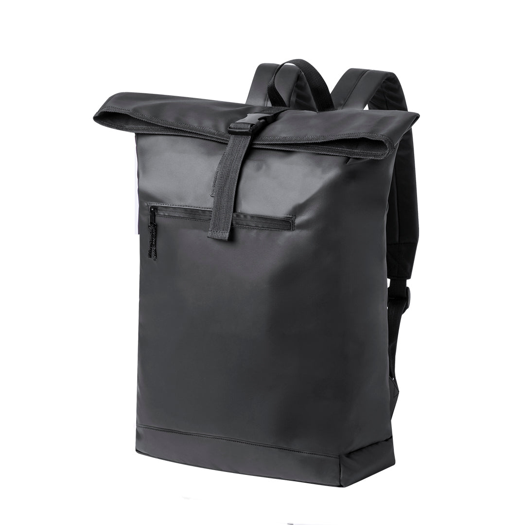 Roll-Top Backpack in Leatherette