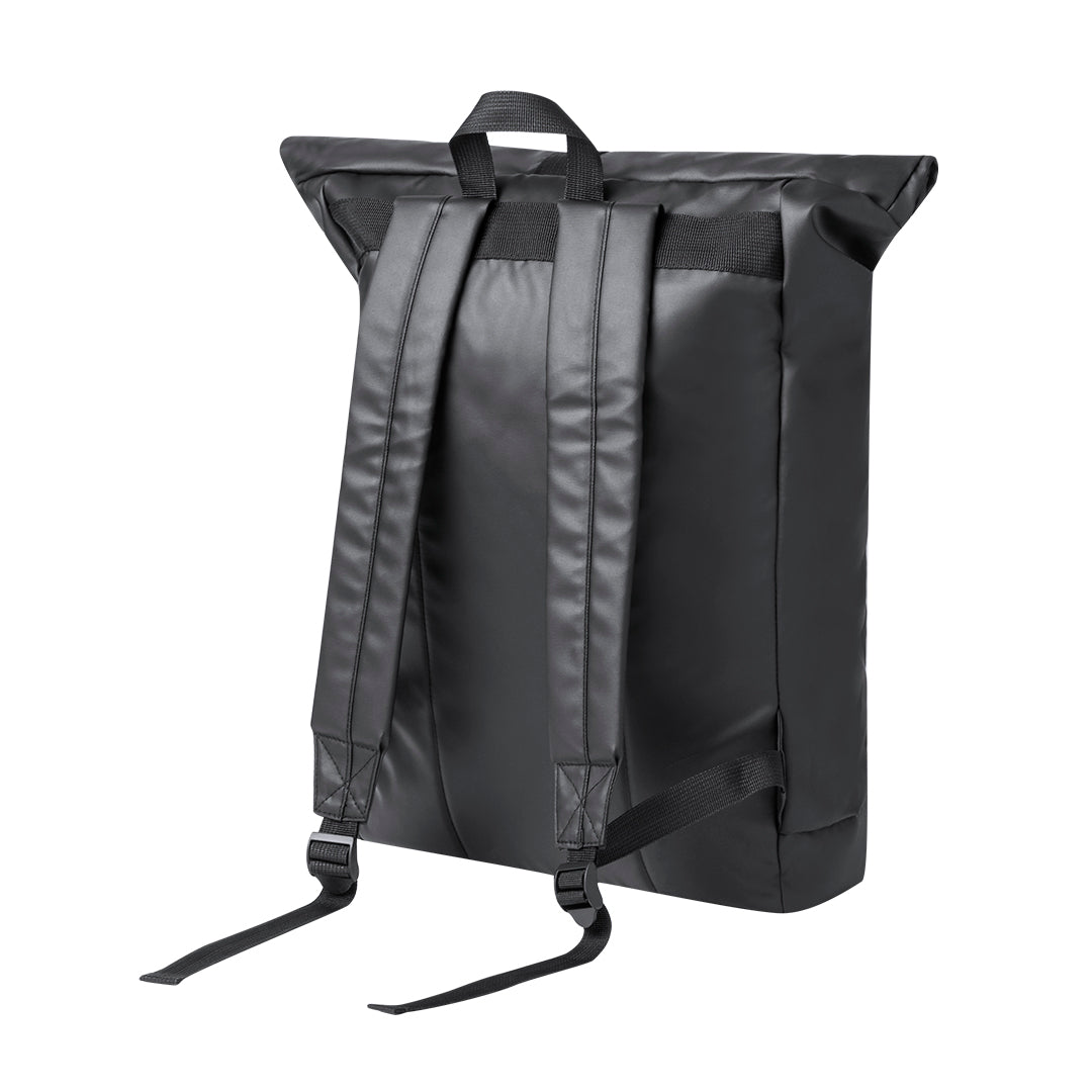 Roll-Top Backpack in Leatherette