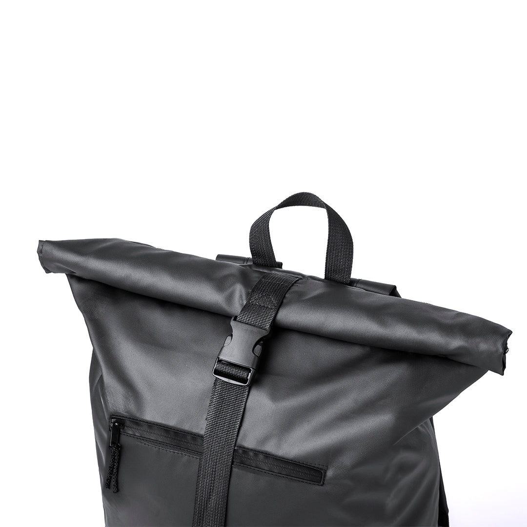 Roll-Top Backpack in Leatherette