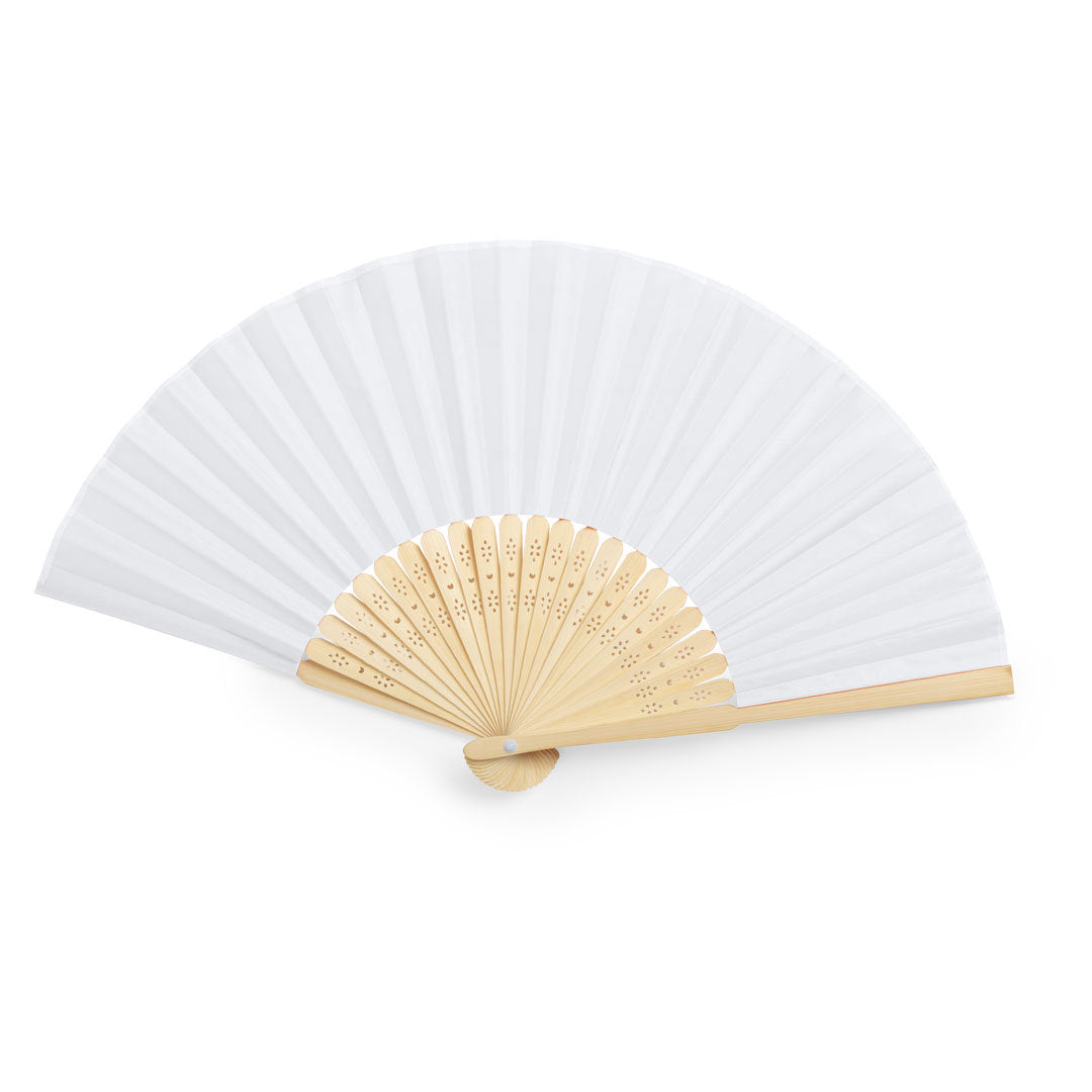 Bamboo Fan with Resistant 190T Polyester Fabric