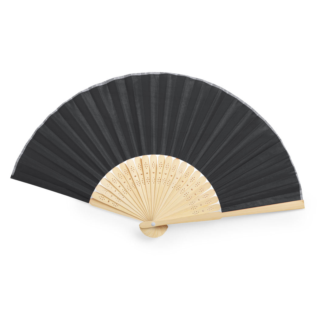 Bamboo Fan with Resistant 190T Polyester Fabric