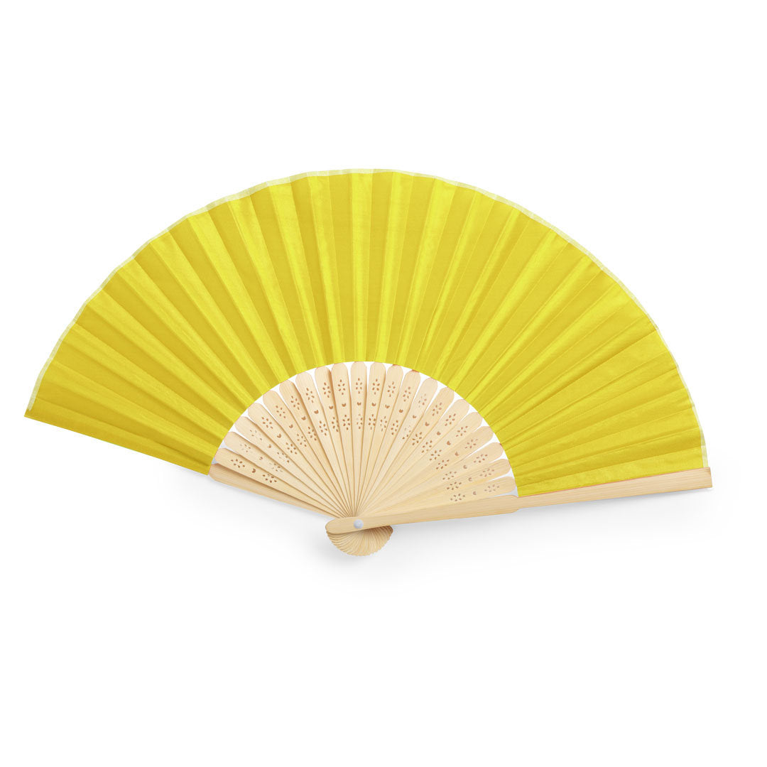 Bamboo Fan with Resistant 190T Polyester Fabric