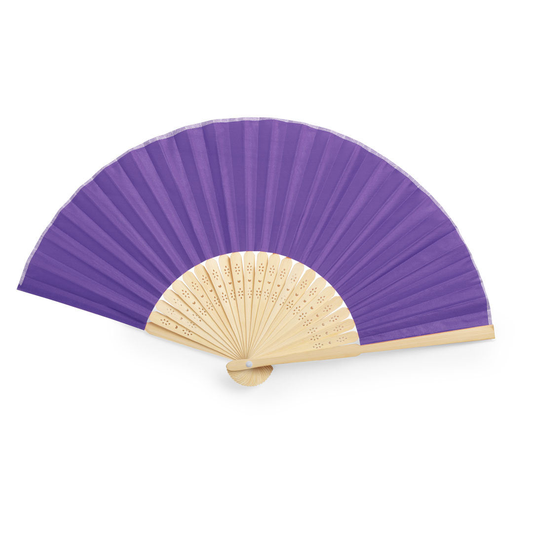 Bamboo Fan with Resistant 190T Polyester Fabric