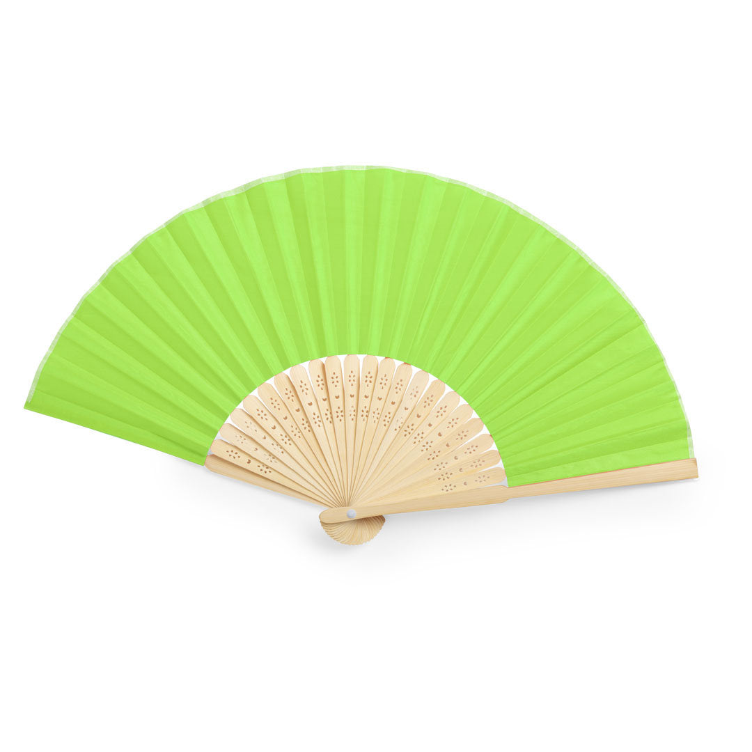 Bamboo Fan with Resistant 190T Polyester Fabric