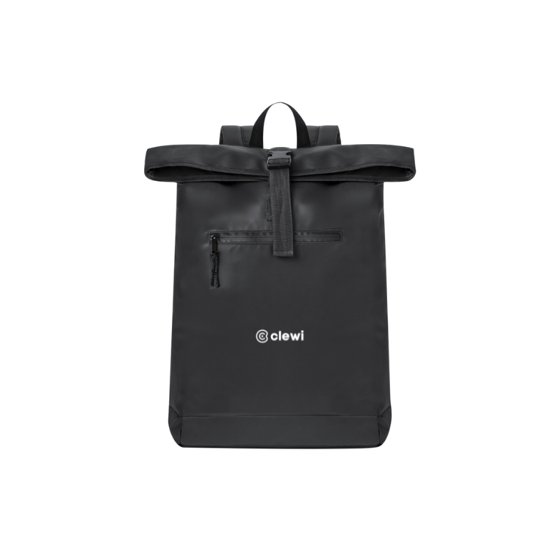 Roll-Top Backpack in Leatherette